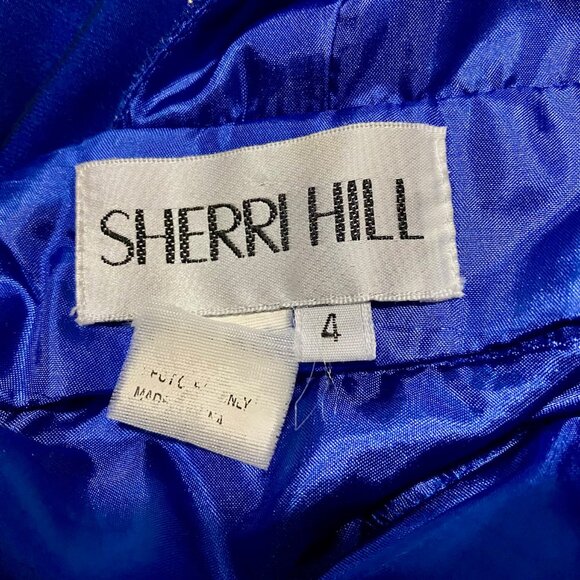 Marvelous Sherri Hill Gown — Rich Deep Blue - Picture 6 of 6